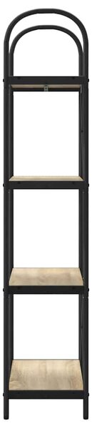 Könyvespolc 4 szintes 60 x 30 x 146 cm Szerelt fa Sonoma tölgy