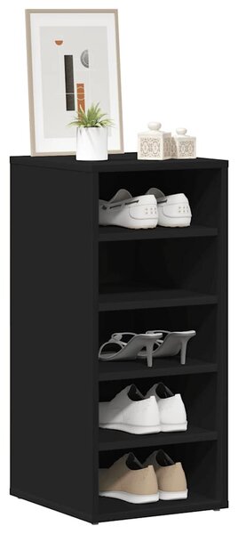 VidaX fekete forgácslap cipősszekrény 31,5 x 35 x 70 cm