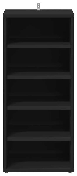 VidaX fekete forgácslap cipősszekrény 31,5 x 35 x 70 cm