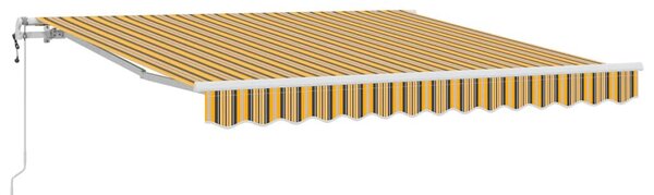 Behúzható napellenző Sokszínű 300 x 250 cm Szövet és Alumínium