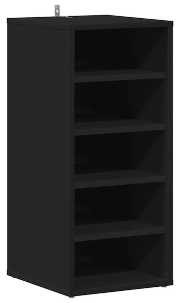 VidaX fekete forgácslap cipősszekrény 31,5 x 35 x 70 cm