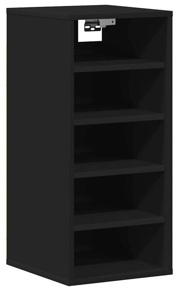 VidaX fekete forgácslap cipősszekrény 31,5 x 35 x 70 cm