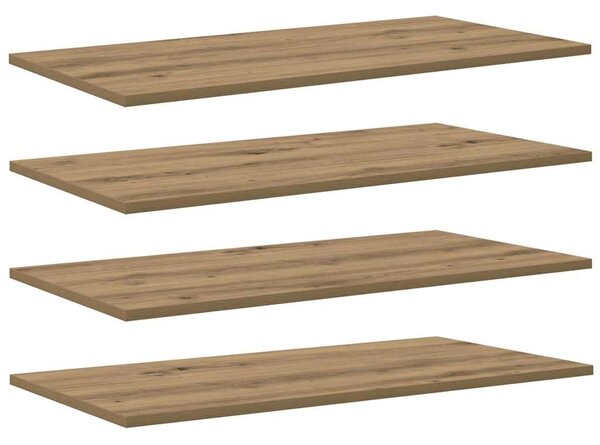 Polcos könyvespolc 4 pcs Barna 80 x 40 x 1,5 cm Faanyag