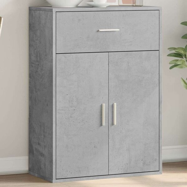 VidaXL betonszürke szerelt fa tálalószekrény 60 x 30 x 84 cm