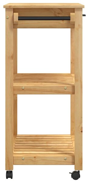 MONZA tömör fenyőfa konyhai kocsi 84 x 40 x 88,5 cm