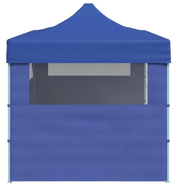Kék összecsukható pavilon 3 x 6 m