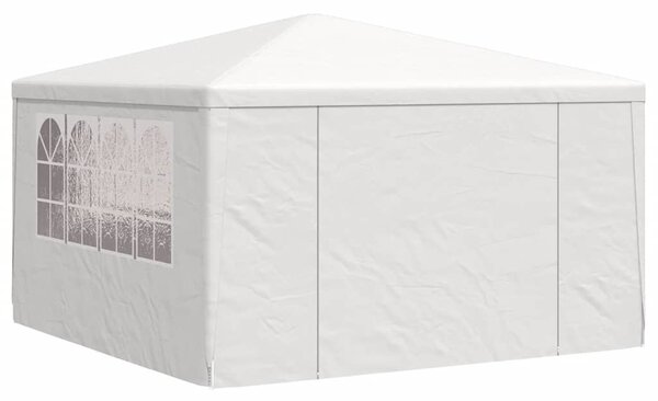 Fehér rendezvénysátor oldalfalakkal 4 x 4 m 90 g/m²