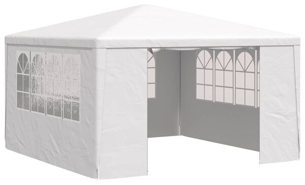 Fehér rendezvénysátor oldalfalakkal 4 x 4 m 90 g/m²