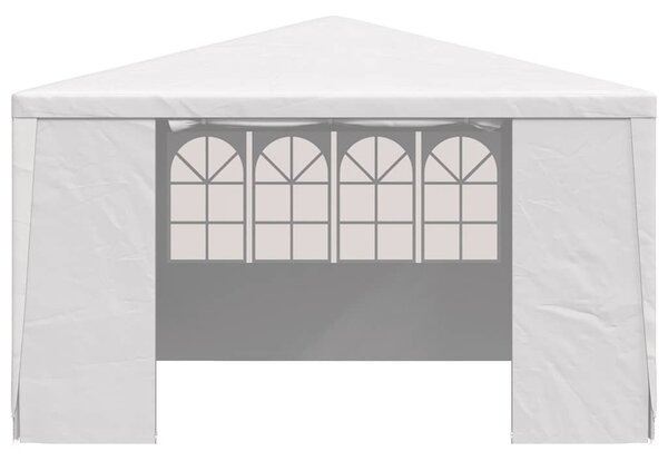 Fehér rendezvénysátor oldalfalakkal 4 x 4 m 90 g/m²