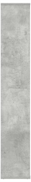 Betonszürke térelválasztó/könyvszekrény 100 x 24 x 140 cm