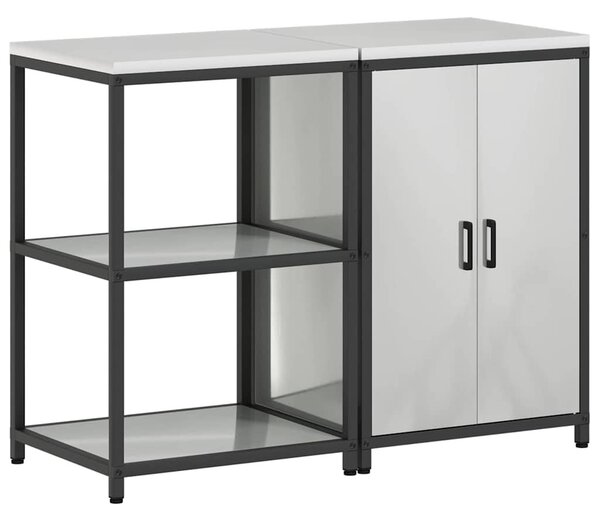 Konyhai Tároló Készlet HATTEM 2 pcs Ezüst Horganyzott Acél