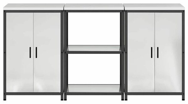 Konyhai Tároló Készlet HATTEM 3 pcs Ezüst Horganyzott Acél