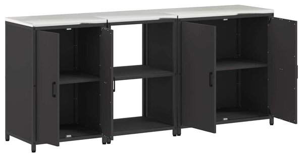 Konyhai Tároló Készlet HATTEM 3 pcs Fekete