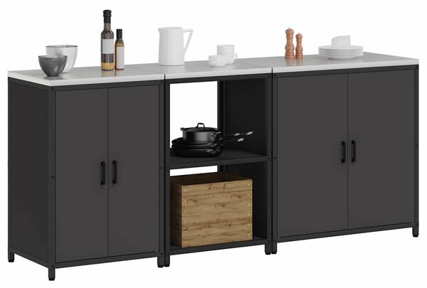 Konyhai Tároló Készlet HATTEM 3 pcs Fekete
