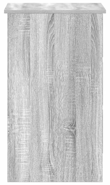 Szürke sonoma színű szerelt fa íróasztal 90x45x76 cm