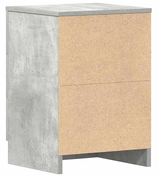 Betonszürke szerelt fa éjjeliszekrény 38 x 35 x 56 cm