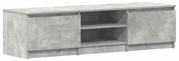 Betonszürke szerelt fa TV-szekrény 140 x 40 x 35,5 cm