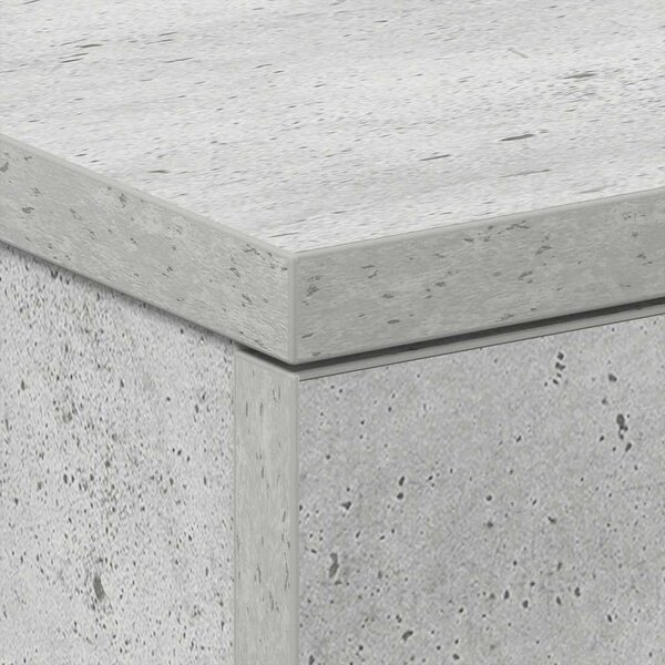 Betonszürke szerelt fa éjjeliszekrény 38 x 35 x 56 cm