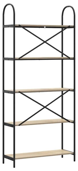 Könyvespolc Sonoma tölgy 80 x 30 x 183 cm Faanyag