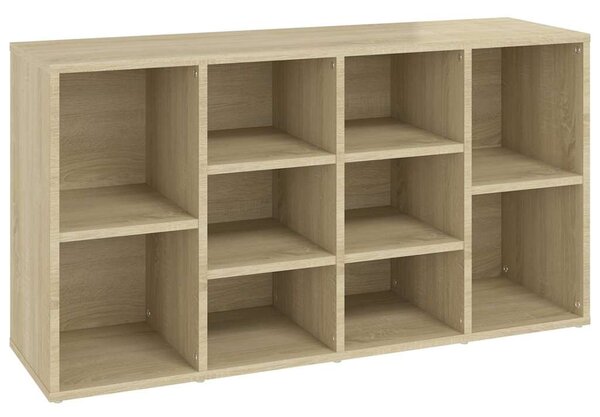 Sonoma tölgy színű szerelt fa cipőtároló pad 103 x 30 x 55 cm