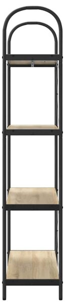 Könyvespolc 4 szintes 80 x 30 x 146 cm Szerelt fa Sonoma tölgy