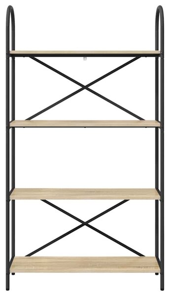 Könyvespolc 4 szintes 80 x 30 x 146 cm Szerelt fa Sonoma tölgy