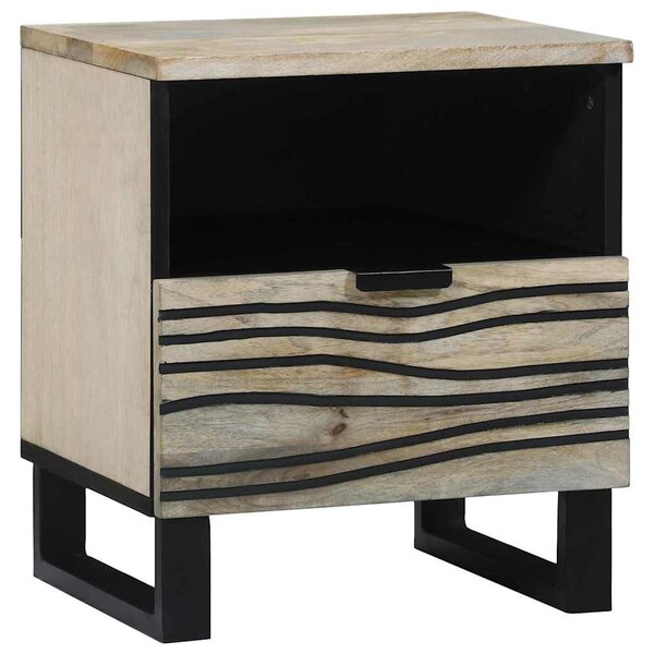 Éjjeliszekrény 2 pcs Fehér 40 x 33 x 46 cm Szerelt Fa