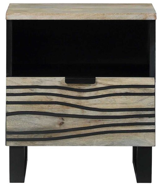 Éjjeliszekrény 2 pcs Fehér 40 x 33 x 46 cm Szerelt Fa