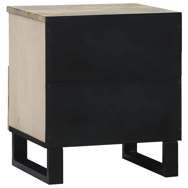 Éjjeliszekrény 2 pcs Fehér 40 x 33 x 46 cm Szerelt Fa