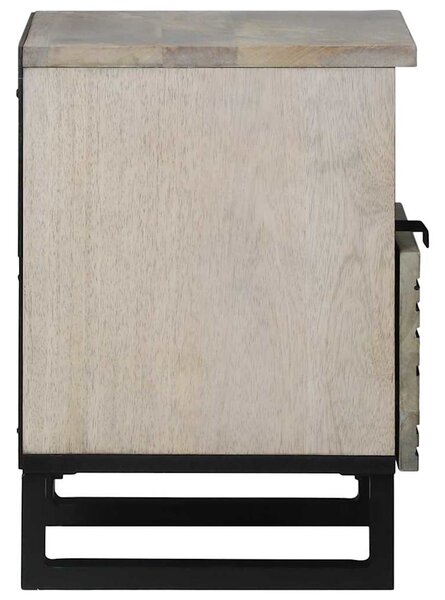 Éjjeliszekrény 2 pcs Fehér 40 x 33 x 46 cm Szerelt Fa