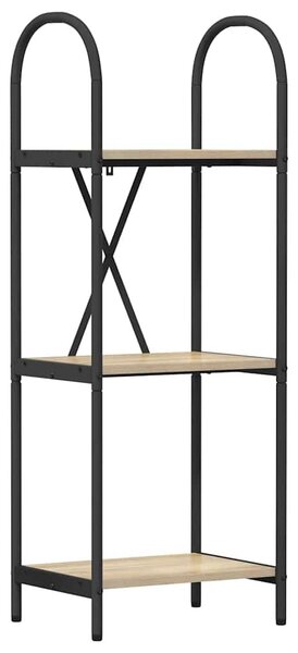 Könyvespolc 3 szintes 40 x 30 x 109 cm Szerelt fa Sonoma tölgy