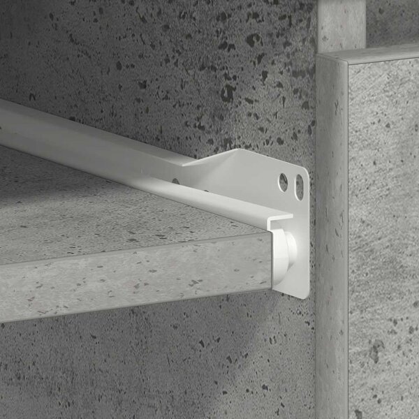 Betonszürke szerelt fa íróasztal 90 x 45 x 76 cm