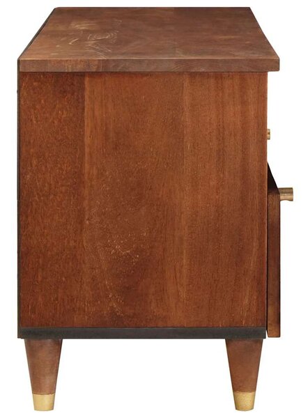 TV szekrény fiókkal Barna 100 x 33,5 x 46 cm Tömör Mangófát