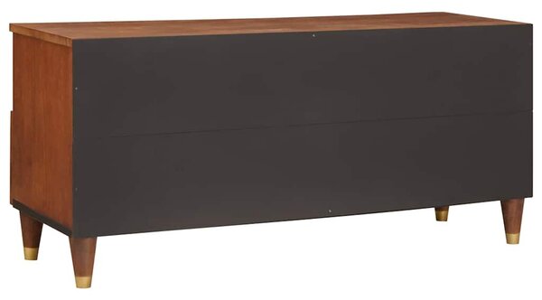 TV szekrény fiókkal Barna 100 x 33,5 x 46 cm Tömör Mangófát
