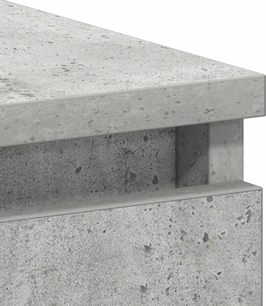 Betonszürke szerelt fa íróasztal 90 x 45 x 76 cm