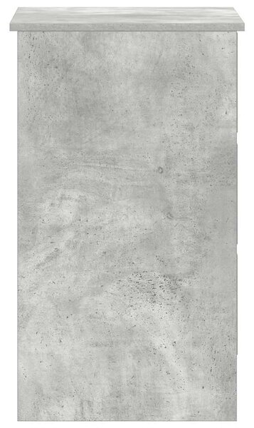Betonszürke szerelt fa íróasztal 90 x 45 x 76 cm