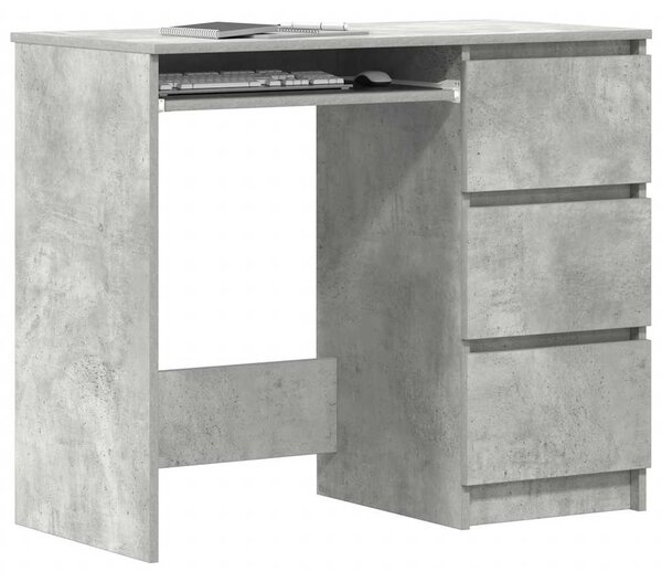 Betonszürke szerelt fa íróasztal 90 x 45 x 76 cm