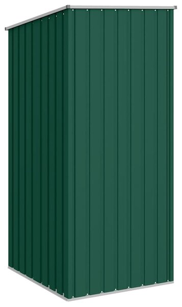 Zöld horganyzott acél kerti fészer 87 x 98 x 159 cm