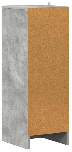 Betonszürke szerelt fa cipősszekrény 31,5 x 35 x 90 cm