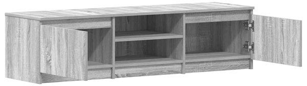 Szürke sonoma színű szerelt fa TV-szekrény 140 x 40 x 35,5 cm
