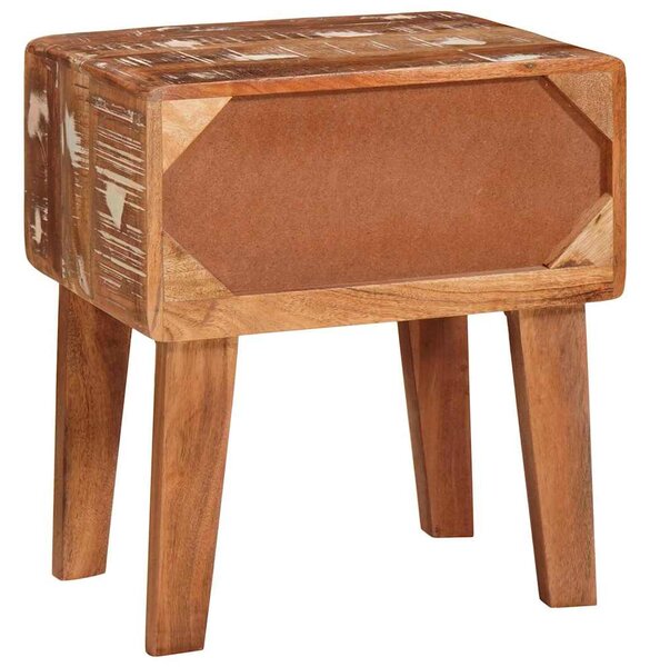 Végasztal Barna 40 x 32 x 46 cm Szilárd Újrahasznosított Fa