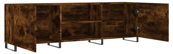 Füstös tölgy színű szerelt fa TV-szekrény 150 x 30 x 44,5 cm