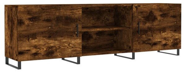 Füstös tölgy színű szerelt fa TV-szekrény 150 x 30 x 44,5 cm