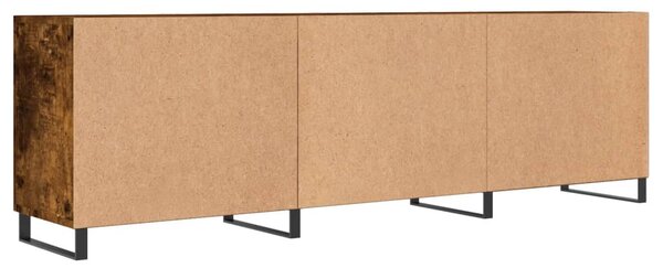 Füstös tölgy színű szerelt fa TV-szekrény 150 x 30 x 44,5 cm