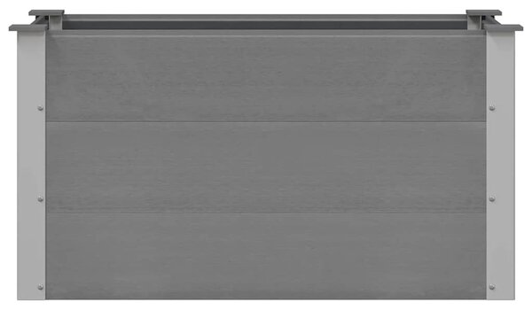 Szürke WPC kerti magaságyás 100 x 50 x 54 cm