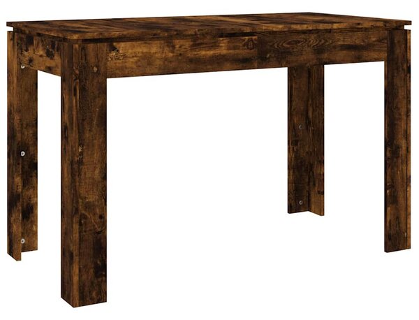 Füstös tölgy színű szerelt fa étkezőasztal 120 x 60 x 76 cm