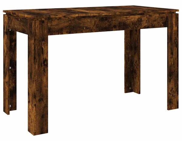 Füstös tölgy színű szerelt fa étkezőasztal 120 x 60 x 76 cm
