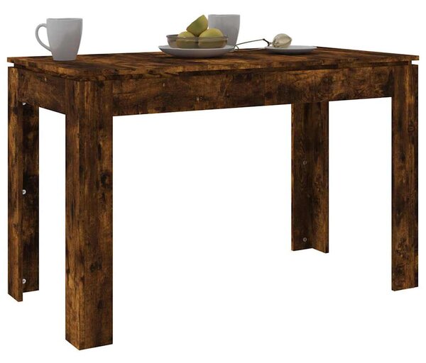 Füstös tölgy színű szerelt fa étkezőasztal 120 x 60 x 76 cm