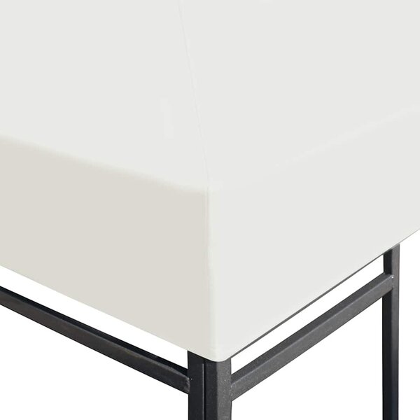 Krémfehér pavilon tetőponyva 310 g/m², 4 x 3 m