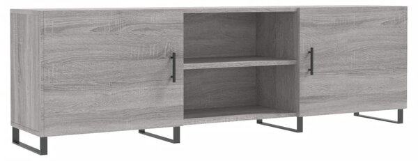 Szürke sonoma színű szerelt fa TV-szekrény 150x30x50 cm